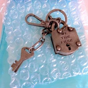 COPY - FREE PEOPLE tiny lock and key. 1”.  Z SO precious!